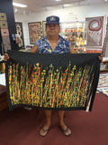 Reggie Sultan - Spear Grass and Bush Fruit - 110x70cm - North Sydney Shop